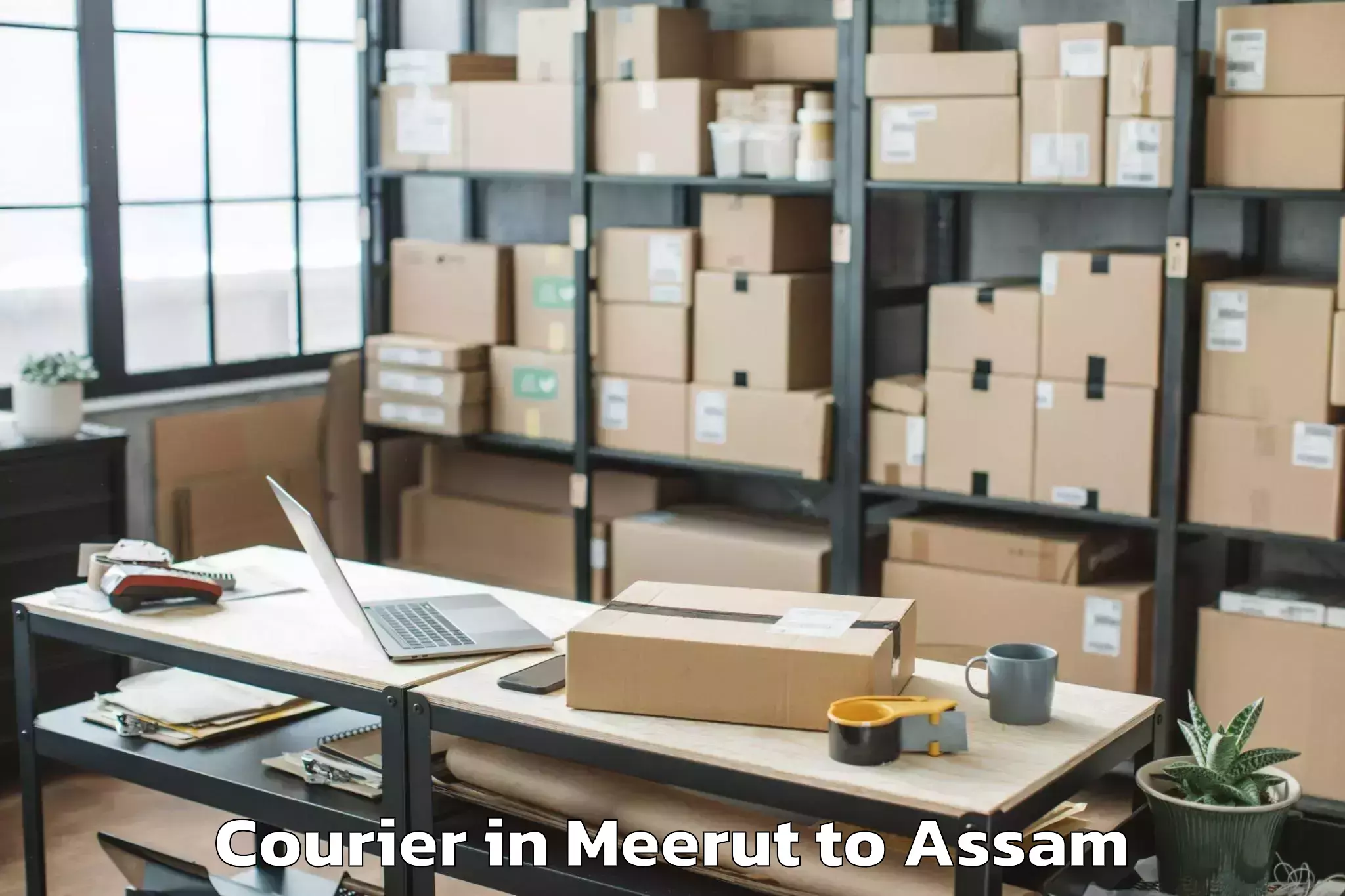 Meerut to Rajakhat Banekuchi Courier